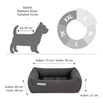 Doctor Bark Hundebett Grau S 6 Doctor Bark Hundebett Grau S – Bild 6