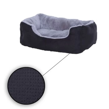 Lionto Hundekissen, Hundebett / Katzenbett Mit Wendekissen Grau/ Schwarz S 5 Lionto Hundekissen, Hundebett / Katzenbett Mit Wendekissen Grau/ Schwarz S – Bild 5
