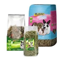 MultiFit Streu, Getreidefreies Futter + Snack 3tlg.