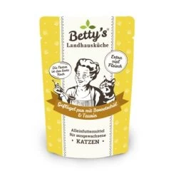 Betty's Landhausküche Frischebeutel Geflügel Pur 12 X 100g Für Katze