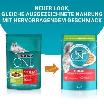 Purina ONE Sterilcat 26x85g Mit Truthahn Und Grünen Bohnen 6 Purina ONE Sterilcat 26x85g Mit Truthahn Und Grünen Bohnen – Bild 6