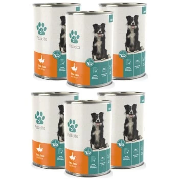 Fellicita Ente, Gans & Hirse 6x 400g 2 Fellicita Ente, Gans & Hirse 6x 400g – Bild 2