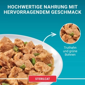 Purina ONE Sterilcat 26x85g Mit Truthahn Und Grünen Bohnen 9 Purina ONE Sterilcat 26x85g Mit Truthahn Und Grünen Bohnen – Bild 9