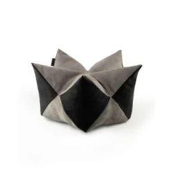 Lionto Hundebett - Kronenkissen Grau/ Schwarz S