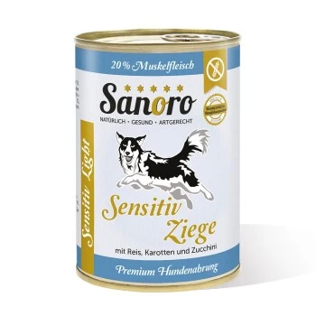 Sanoro Sensitiv Ziege Mit BIO-Gemüse 12x400g 1 Sanoro Sensitiv Ziege Mit BIO-Gemüse 12x400g