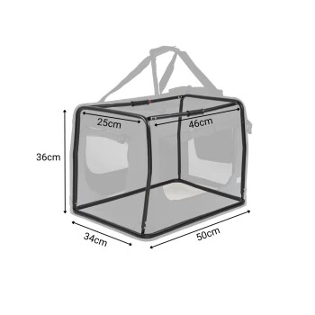 Lionto Hundetransportbox - Faltbar - Schwarz S 6 Lionto Hundetransportbox - Faltbar - Schwarz S – Bild 6