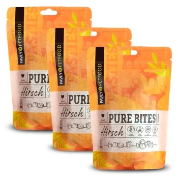 FAVLY Petfood PURE Bites Hirsch 360 G 1 FAVLY Petfood PURE Bites Hirsch 360 G