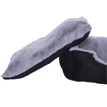 Lionto Hundekissen, Hundebett / Katzenbett Mit Wendekissen Grau/ Schwarz S 6 Lionto Hundekissen, Hundebett / Katzenbett Mit Wendekissen Grau/ Schwarz S – Bild 6