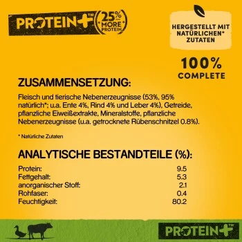 Pedigree Dose Protein+ In Pastete 12x800g Rind Mit Ente 2 Pedigree Dose Protein+ In Pastete 12x800g Rind Mit Ente – Bild 2