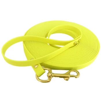Bio-leine 25-35 Kg Schleppleine Biothane Neon Gelb 3 M 1 Bio-leine 25-35 Kg Schleppleine Biothane Neon Gelb 3 M