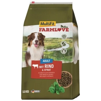 MultiFit Farmlove Adult Rind & Spinat 12kg 1 MultiFit Farmlove Adult Rind & Spinat 12kg