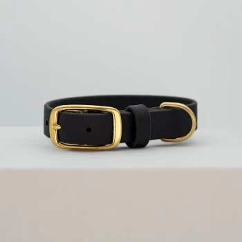 THE DOG IDEA Leder Halsband Schwarz S 4 THE DOG IDEA Leder Halsband Schwarz S – Bild 4