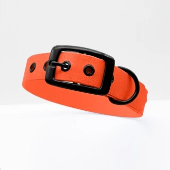 THE DOG IDEA Biothane Halsband Orange Schwarz XS 1 THE DOG IDEA Biothane Halsband Orange Schwarz XS