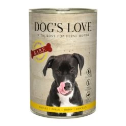 DOG'S LOVE Adult Fleisch Pur B.A.R.F. 6x400g Huhn