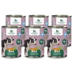 Knuffelwuff Nassfutter Rind Pur Mit Heidekartoffeln & Petersilie 6 X 400g