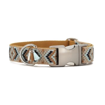 THE DOG IDEA Boho-Chic Halsband Mokka L 1 THE DOG IDEA Boho-Chic Halsband Mokka L