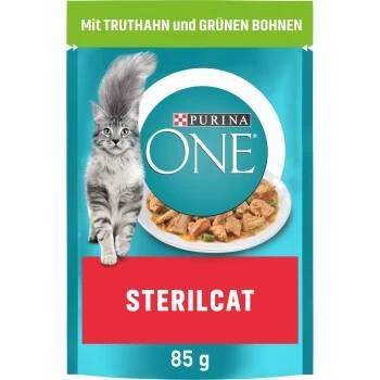 Purina ONE Sterilcat 26x85g Mit Truthahn Und Grünen Bohnen 1 Purina ONE Sterilcat 26x85g Mit Truthahn Und Grünen Bohnen