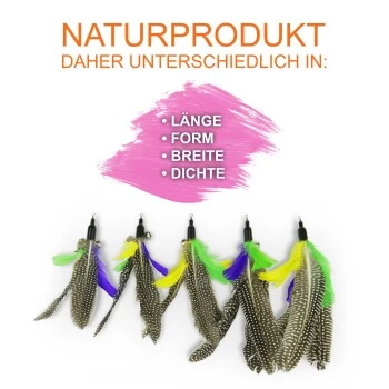 Schlitzohr Katzenangel Federanhänger 5x 4 Schlitzohr Katzenangel Federanhänger 5x – Bild 4