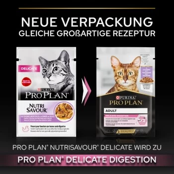 PRO PLAN PURINA Delicate Nutrisavour 26x85g Truthahn 3 PRO PLAN PURINA Delicate Nutrisavour 26x85g Truthahn – Bild 3